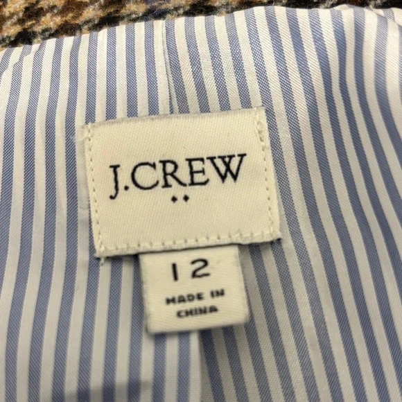 J. Crew Factory Brown Houndstooth Blazer - Picture 6 of 10